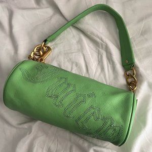 Juicy Couture Leather Lime barrel bag